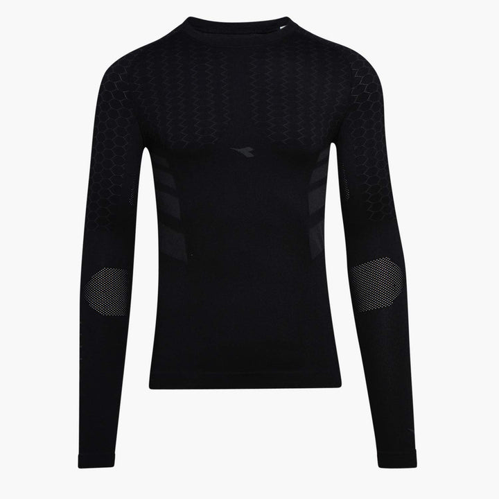 Diadora LS T-Shirt ACT - Herren SKI- &amp; SPORTUNTERWÄSCHE - Hidden Power Active - Grösse L/XL (Schwarz