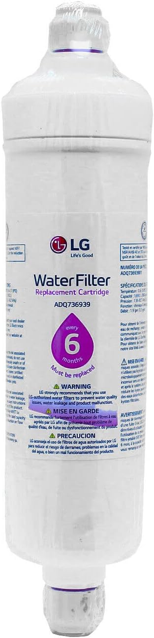 LG ADQ73693901 Ersatz-Kühlschrank-Wasserfilter-Kartusche für Kühlschrank (1 Stück), 1