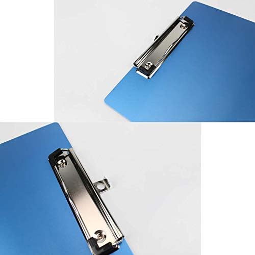 6er Alu Klemmbrett A4 mit gummierter Metalklemme, Schreibbrett DIN A4 mit Aufhängeose, Pad Halter Cl