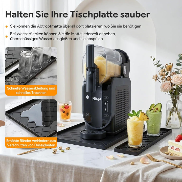 Silikonmatte für Ninja Slushie & Creami Maschine, FS301/NC502/NC301/NC302/NC701, Abnehmbarer Arbeits