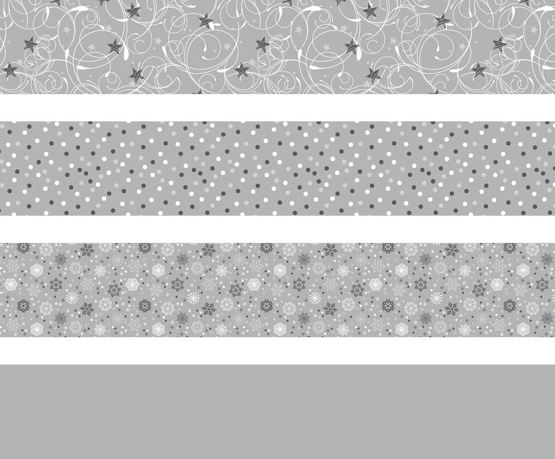 Heyda Faltstreifen für Fröbelsterne – 3er Set - rot, silber und gold mit je 96 Streifen in 1x30cm un