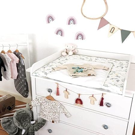 Puckdaddy® Lijan | Wickelaufsatz für IKEA Hemnes Kommode | DIY Wickelkommode 108x10x80 FSC® Holz | W