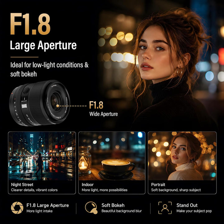 VILTROX 35mm F1.8 EVO Full Frame Kamera objektiv APO-Design mit Sony E Mount Camera Lenses mit Gross
