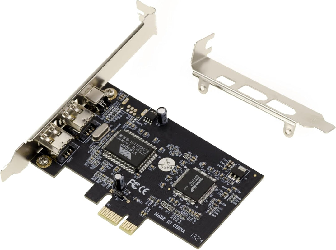 KALEA-INFORMATIQUE PCIe FireWire 400 IEEE1394a 3-Port-Controller-Karte mit VIA6308 Chipsatz und ASM1