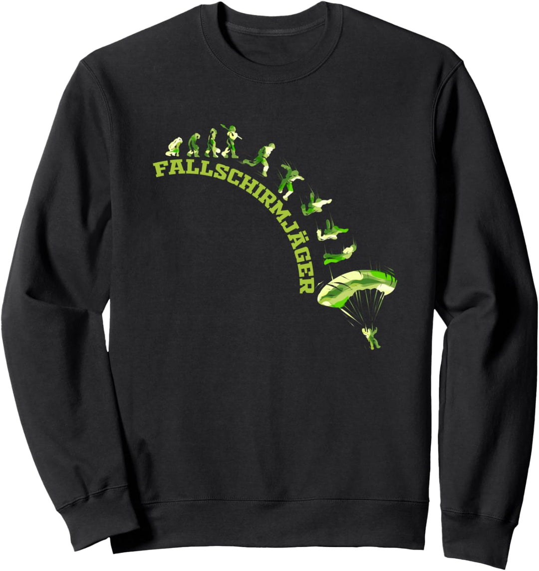 Bundeswehr Fallschirmjäger Soldat Evolution Geschenk Sweatshirt