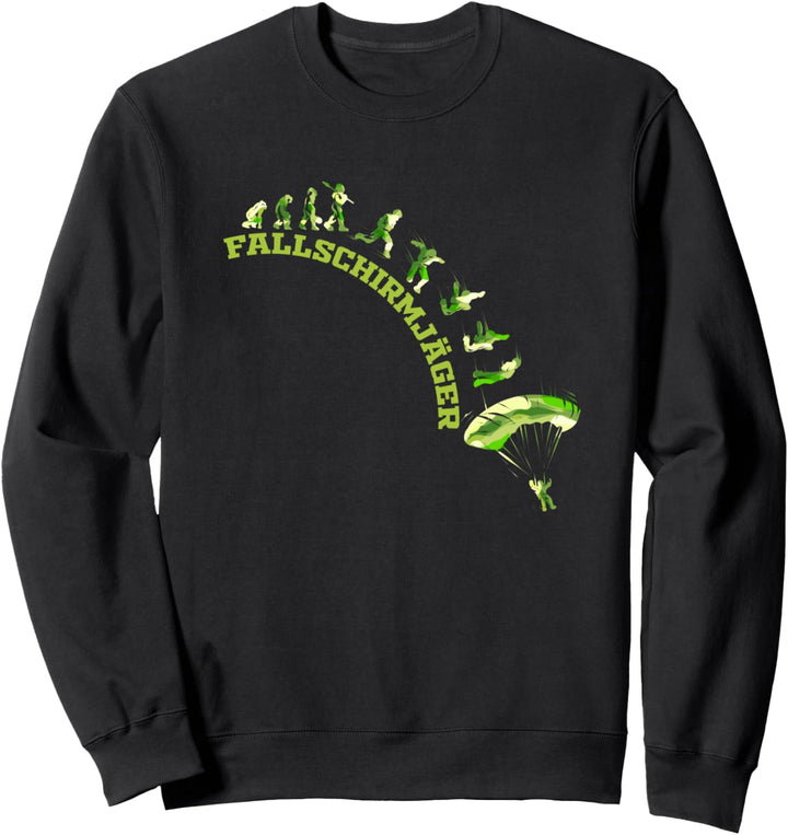 Bundeswehr Fallschirmjäger Soldat Evolution Geschenk Sweatshirt
