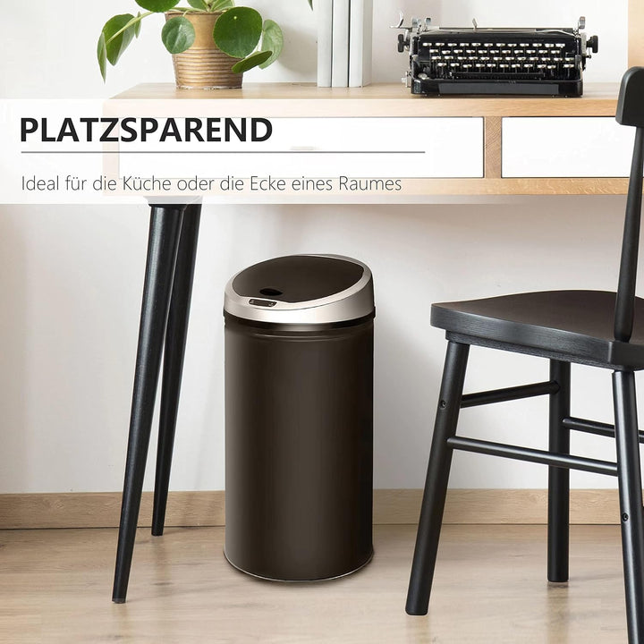 Ribelli Edelstahl Mülleimer 40 Liter - Abfalleimer mit Sensor - automatisches Öffnen und Schliessen