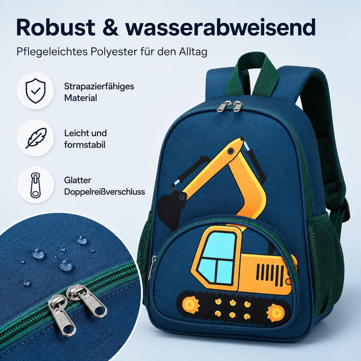 LOIDOU Kinderrucksack Jungen Kinder Rucksack Tagesrucksack Vorschulrucksack Kindergartentasche Schul