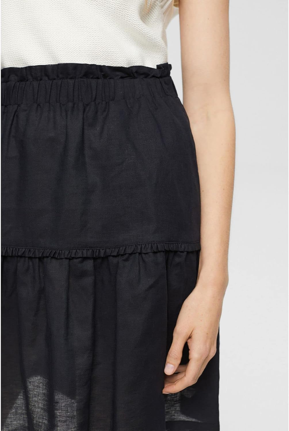 ESPRIT Damen Rock 34W 001/Black, 34W 001/Black