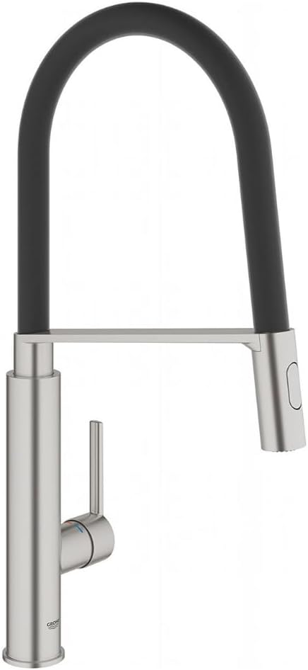 GROHE Feel - Einhand-Spültischarmatur (Profi-Brause, Schwenkbereich 360°), supersteel, 31489DC0