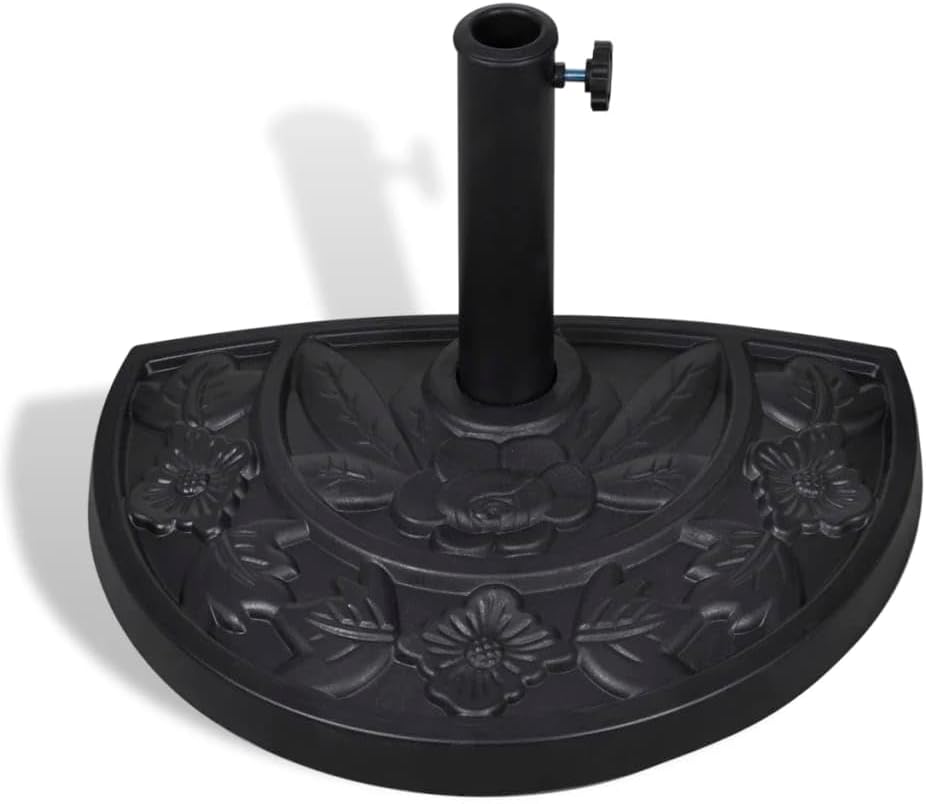 vidaXL Sonnenschirmständer Halbrund 9 kg Schirmständer Schirmhalter Ständer Default Title, Default T