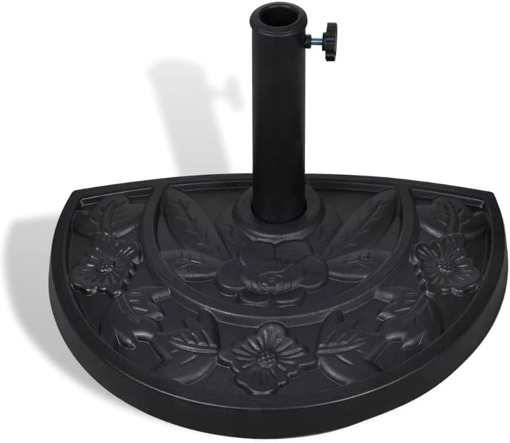 vidaXL Sonnenschirmständer Halbrund 9 kg Schirmständer Schirmhalter Ständer Default Title, Default T