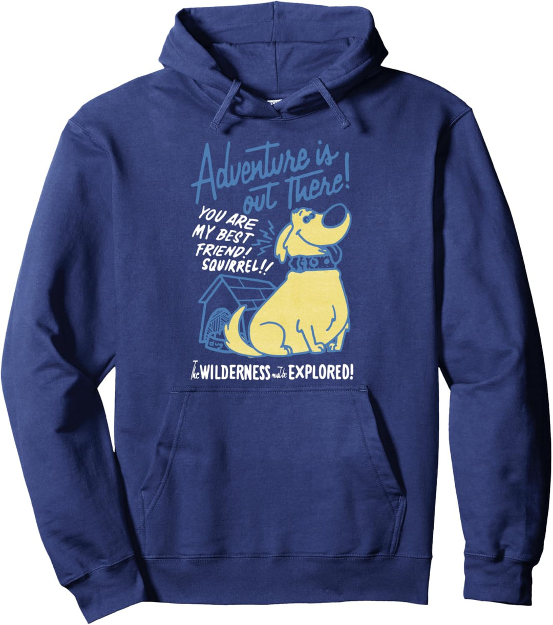 Disney Pixar Up Adventure Dug Line Art Pullover Hoodie
