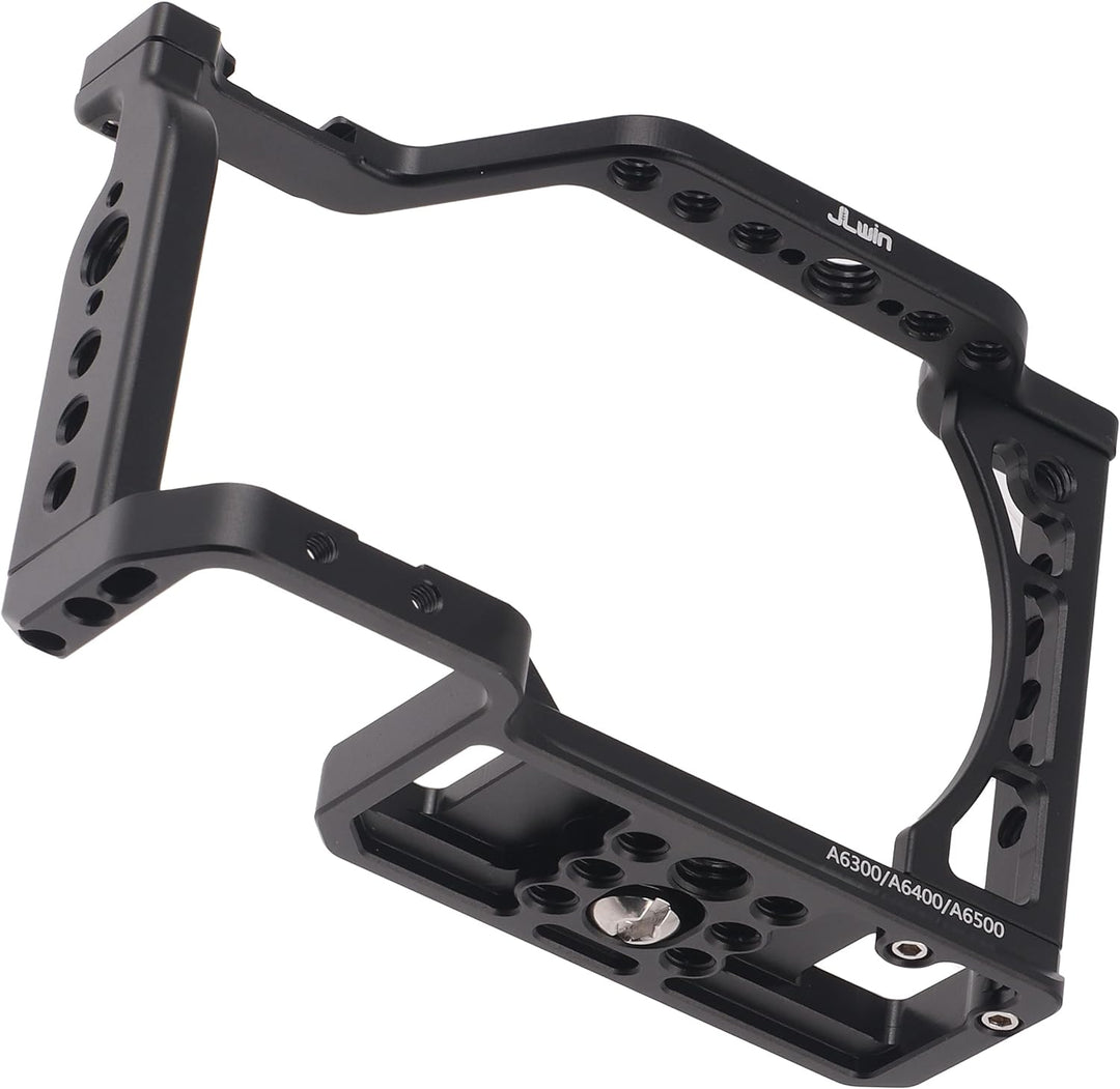 A6000 A6500 Cage, Hersmay Kamerakäfig Aluminium Camera Cage für Sony A6500 A6400 A6300 A6000 A6100