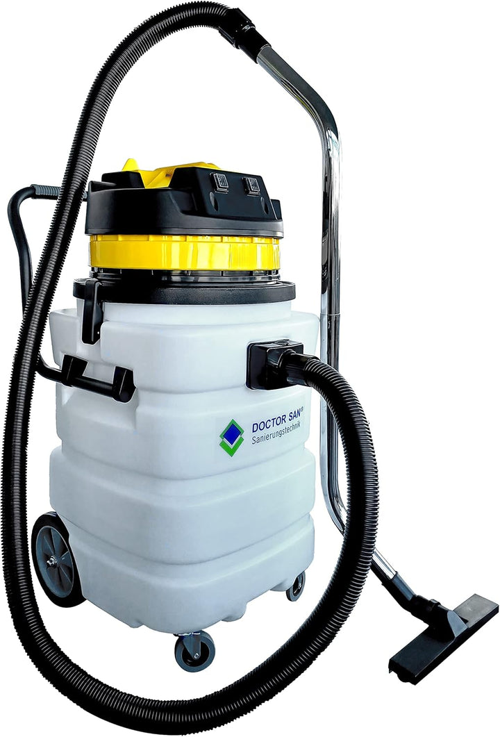 Doctor San - Sanierungstechnik Nasssauger Wassersauger Industriestaubsauger 90L Kunststofftank 2000W