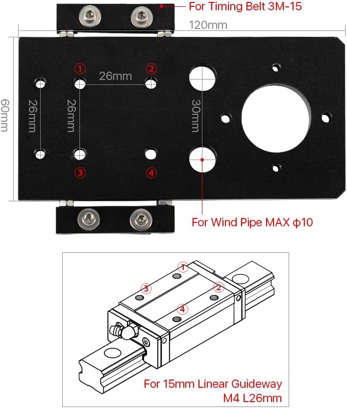 Cloudray Laser Head CO2-Laserkopf-Set mit 1 STÜCK USA CVD-Fokuslinse D20 mm FL63,5 mm und 3 STÜCK Si