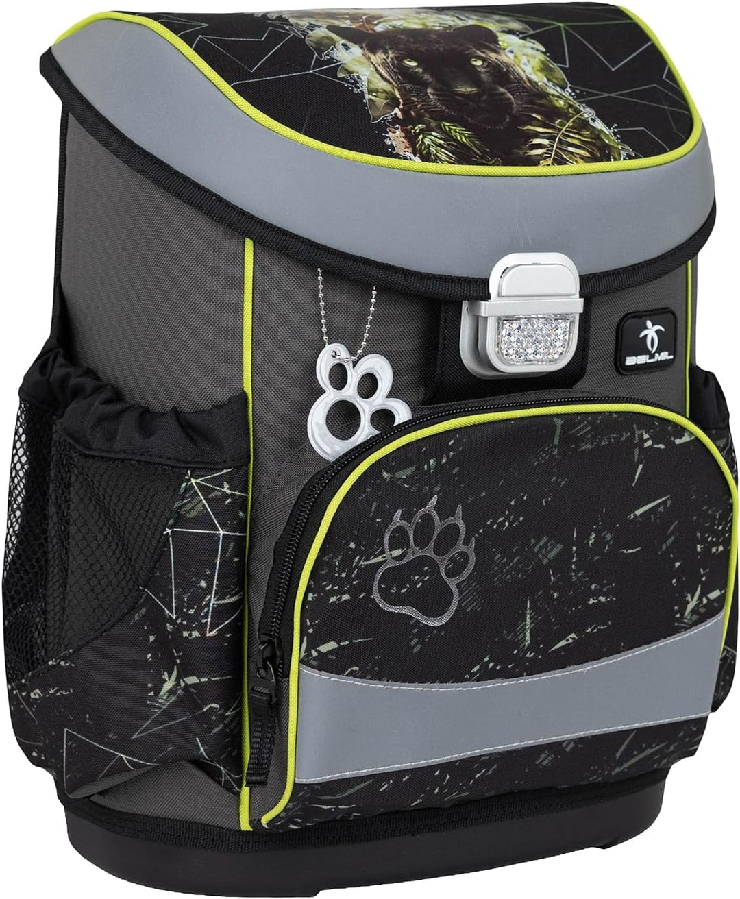 Belmil Mini-Fit Schulranzen Set 4 -teilig (405-33/AG/S) (Black Panther), Black Panther