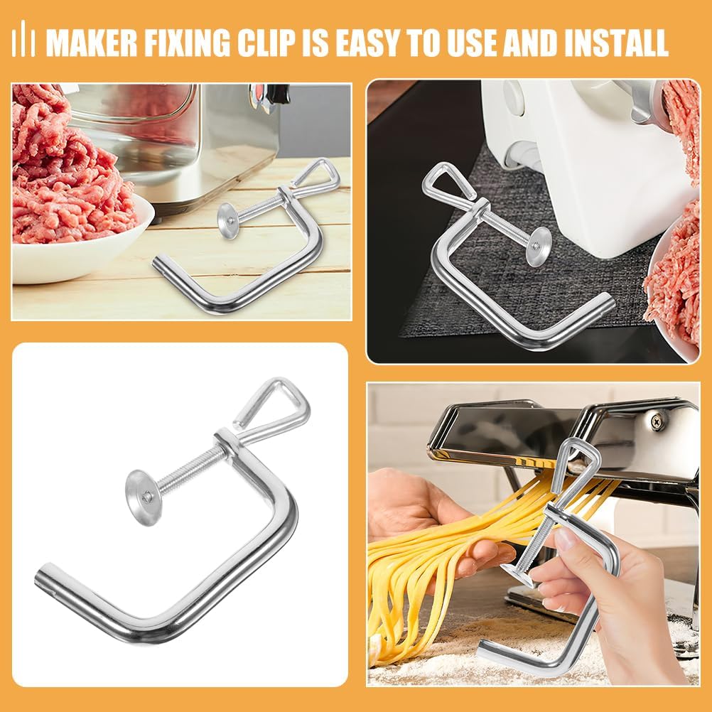 Amosfun Nudelmaschine ZubehöR Befestigungsclips Ersatzteil 2 StüCk Manuelle Pasta Maker Clip FüR Sic