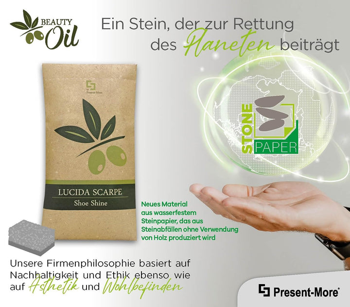 PRESENT-MORE - Hotel Schuhputz 100 Stück - Beauty Oil Serie Einheitsgrösse, Einheitsgrösse