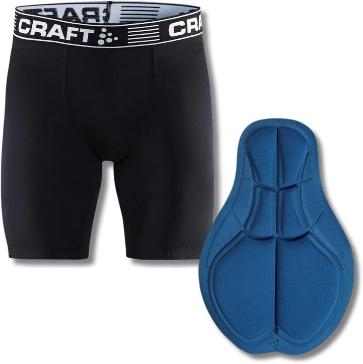 Craft Herren Greatness Bike Shorts M Radunterhose L Black/White, L Black/White