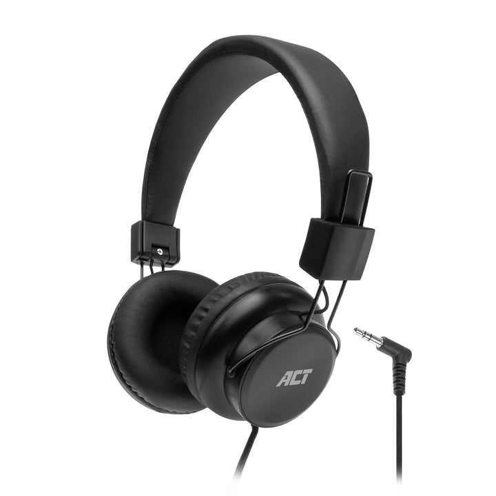 ACT Faltbarer Kopfhörer mit Kabel, On Ear Bugelkopfhörer, 3.5mm Klinkenstecker, Nylon Kabellänge 1.5