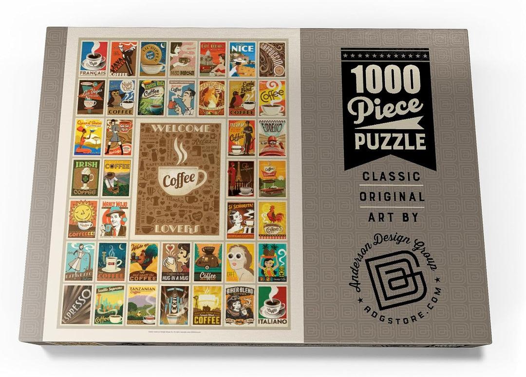 Coffee Collection, Vintage Poster - Premium 1000 Teile Puzzle - MyPuzzle Sonderkollektion von Anders