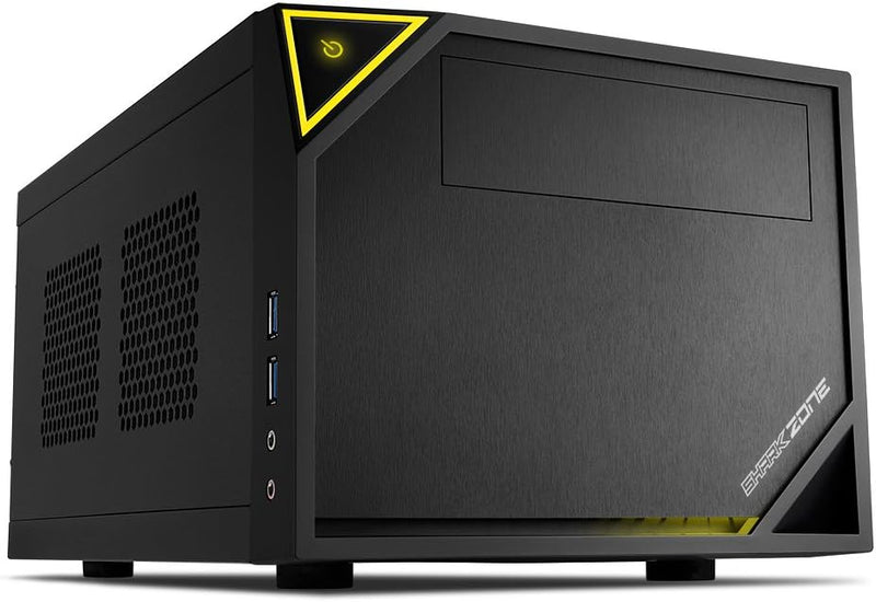 Sharkoon Shark Zone C10 PC-Gehäuse (Mini-ITX, 1x 5,25 extern, 1x 2,5 Zoll/3,5 Zoll intern, 2x USB 3.