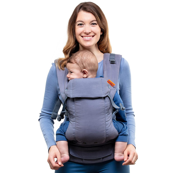 Beco Gemini Babytrage Neugeborene ab Geburt bis Kleinkind - 4 Tragepositionen Baby Trage aus 100 % B