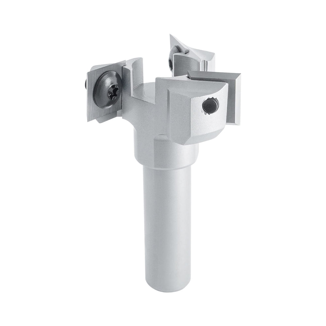 ENT 20439 Wendeplatten Planfräser Schaft (S) 12 mm, Durchmesser (D) 39 mm, NL 12 mm, dreischneidig,