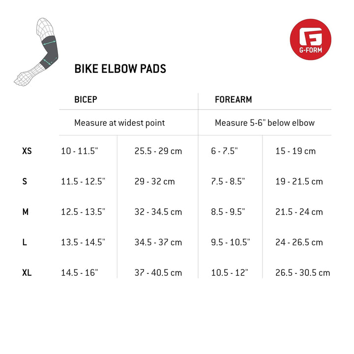 G-Form Pro-Rugged MTB Ellenbogenpads - Pads Dirt Bike Gear - Ellenbogenpads - Schwarz, Erwachsene XL