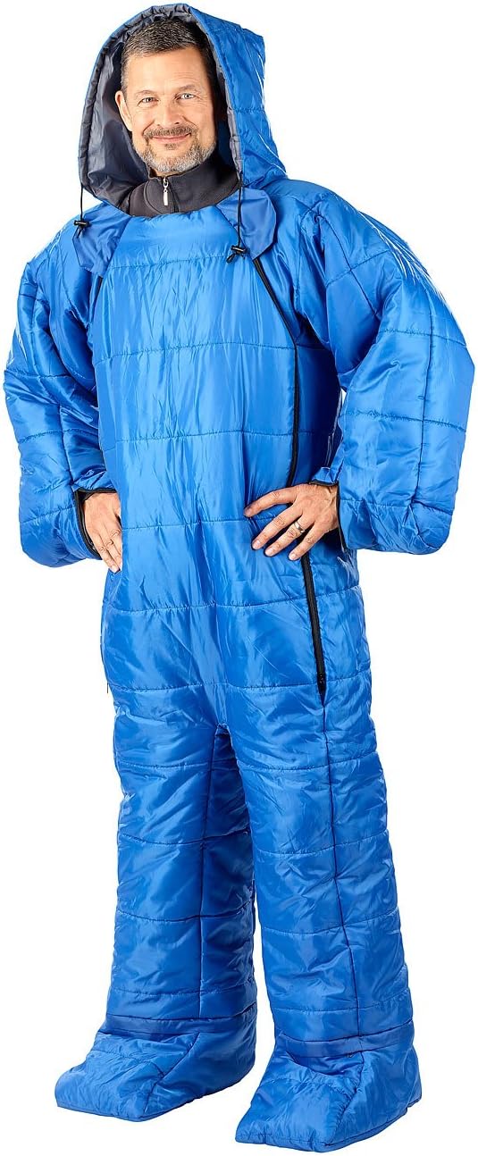 Semptec Urban Survival Technology Winterschlafsack: Schlafsack für Erwachsene mit Armen &amp; Beinen, Gr