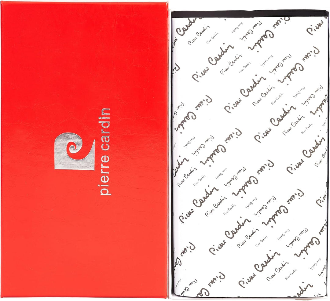 Pierre Cardin Damen geldbörse,Frauen geldorse, Mädchen, schön, gross, geräumig, Kunstleder, Geschenk