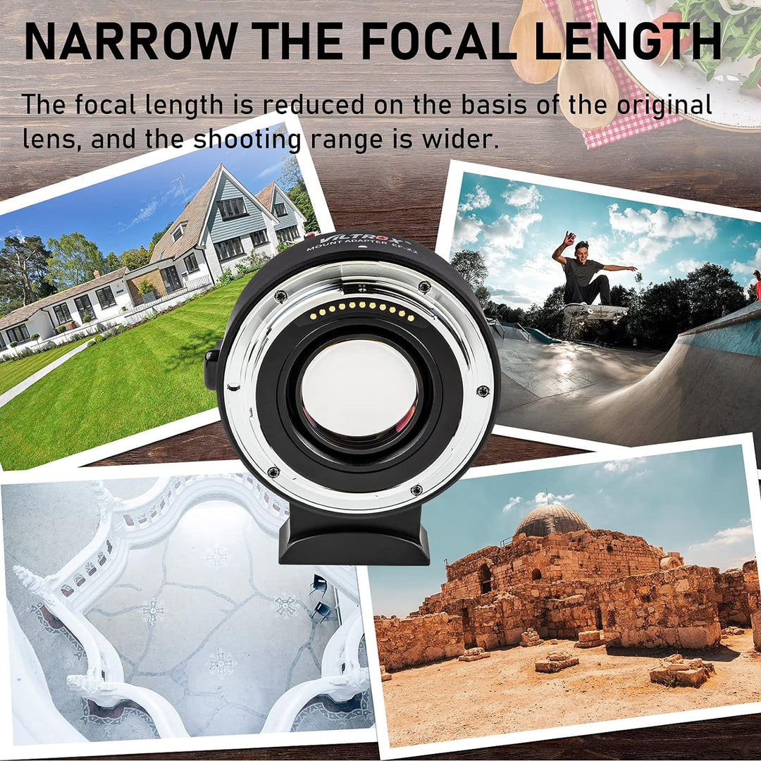 VILTROX EF-Z2 0,71x Speedbooster Autofokus Objektivadapter Fokalreduzierer für Canon EF-Objektive fü