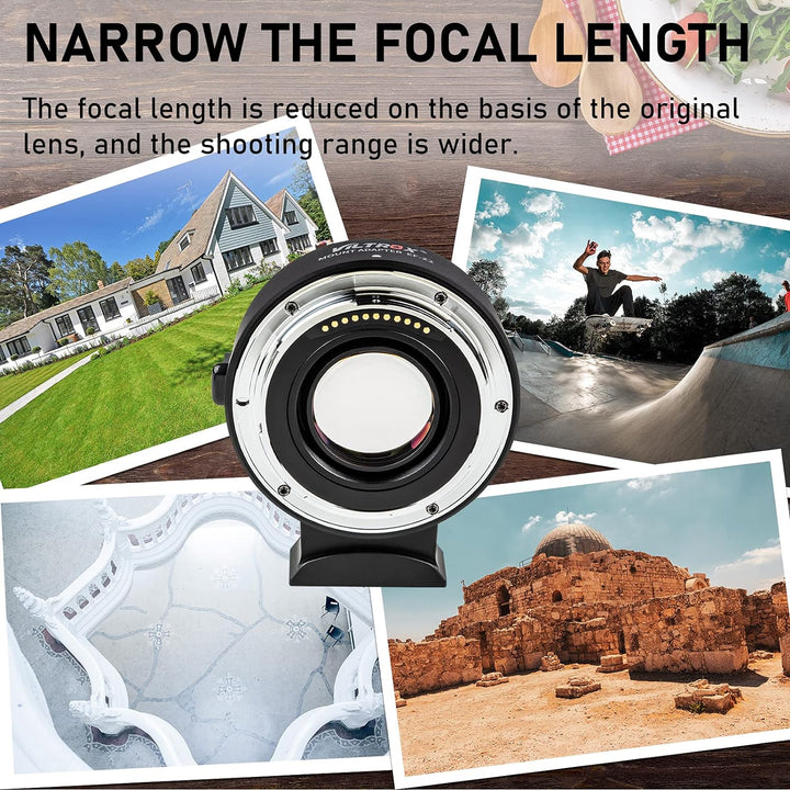 VILTROX EF-Z2 0,71x Speedbooster Autofokus Objektivadapter Fokalreduzierer für Canon EF-Objektive fü