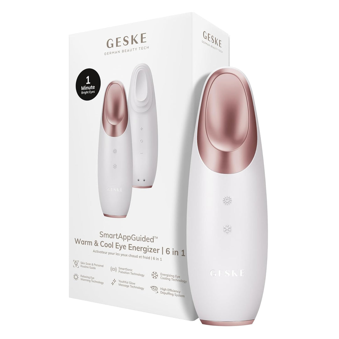 GESKE | Warm & Cool Eye-Energizer 6 in 1 inkl. De-Puffing Eye-Serum | SmartAppGuided All-In-One Auge