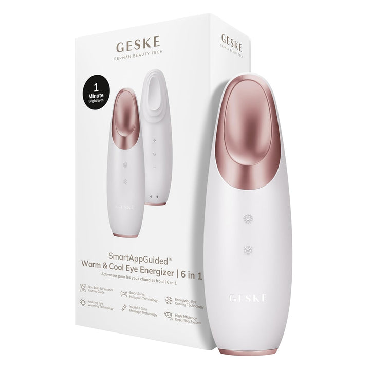 GESKE | Warm & Cool Eye-Energizer 6 in 1 inkl. De-Puffing Eye-Serum | SmartAppGuided All-In-One Auge