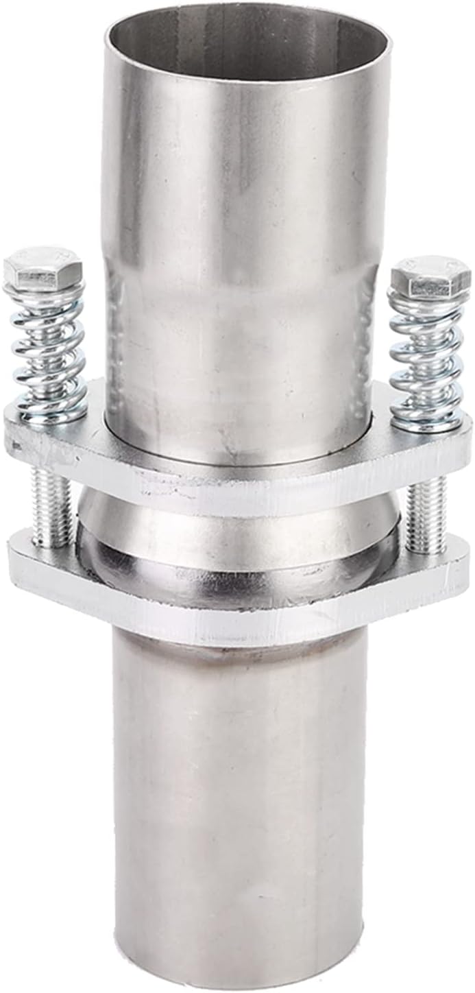 Flansch Auspuff, Universal 2.5in Stahl Quick Fix Auspuff Federbolzen Flansch Reparaturrohr Kit