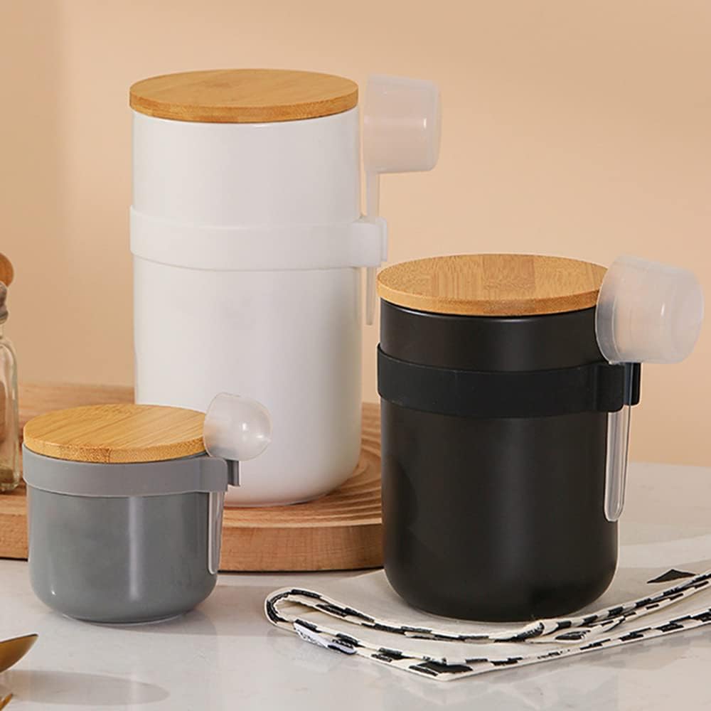 1000ml/34 oz Vorratsdosen Keramik, Teedose Kaffeedose mit Löffel und deckel, aufbewahrungsdosen küch