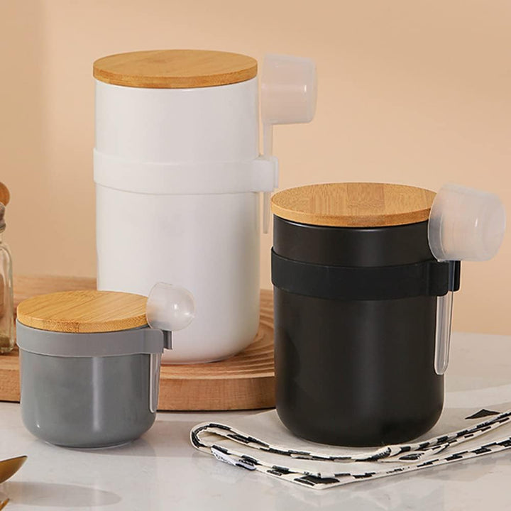 1000ml/34 oz Vorratsdosen Keramik, Teedose Kaffeedose mit Löffel und deckel, aufbewahrungsdosen küch