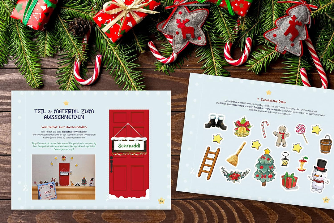 Wichteltür Adventskalender: ab 2 Jahre | Zauberhafte Weihnachten für Kinder. Komplettes DIY Wichtel