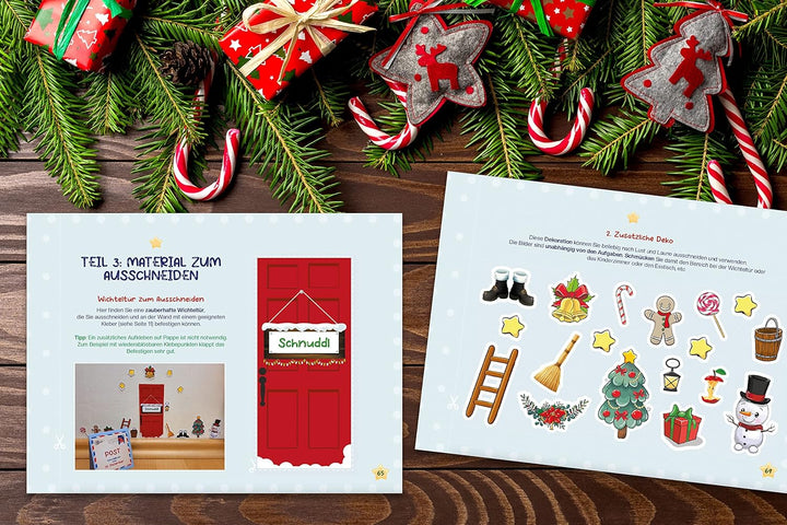 Wichteltür Adventskalender: ab 2 Jahre | Zauberhafte Weihnachten für Kinder. Komplettes DIY Wichtel