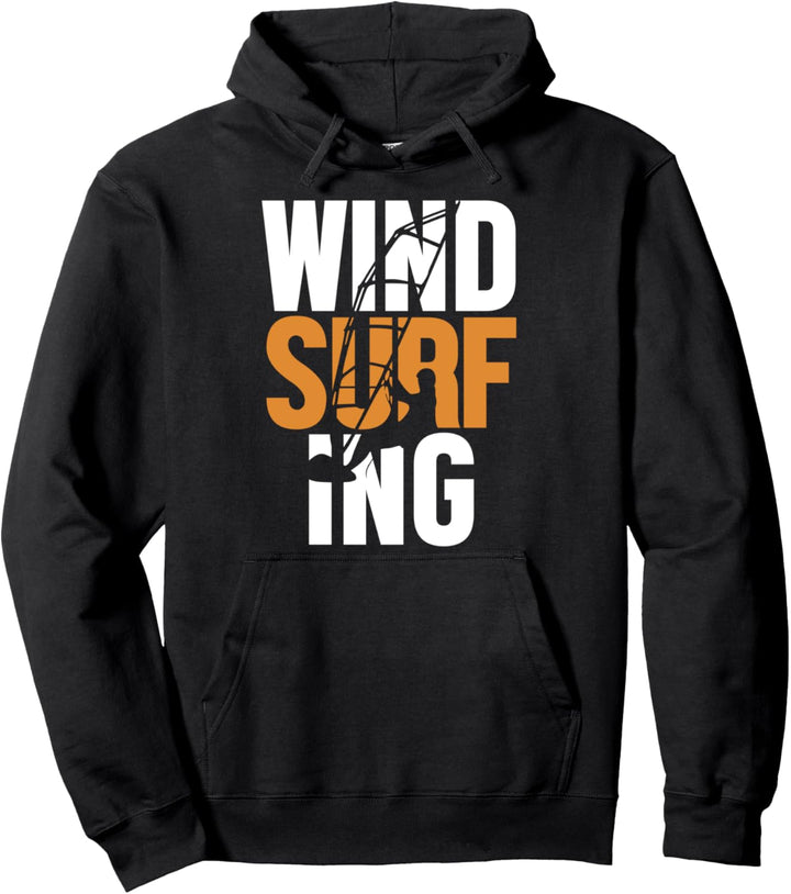 Windsurfing Silhouette Wellenreiter Surfer Windsurfen Pullover Hoodie
