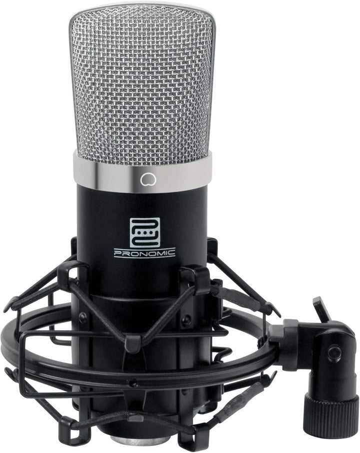 Pronomic CM-22 Studio Grossmembranmikrofon XLR-Kondensatormikrofon inkl. Popkiller SET (inkl. Mikrof