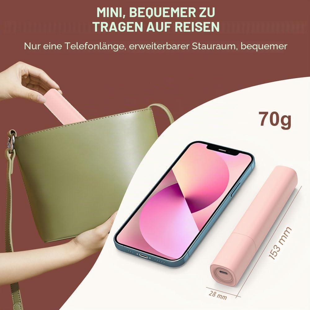 OBEST Mini Glätteisen für kurzes Haar, 2 in 1 Glätteisen Locken und Glätten, 180° Konstante Temperat