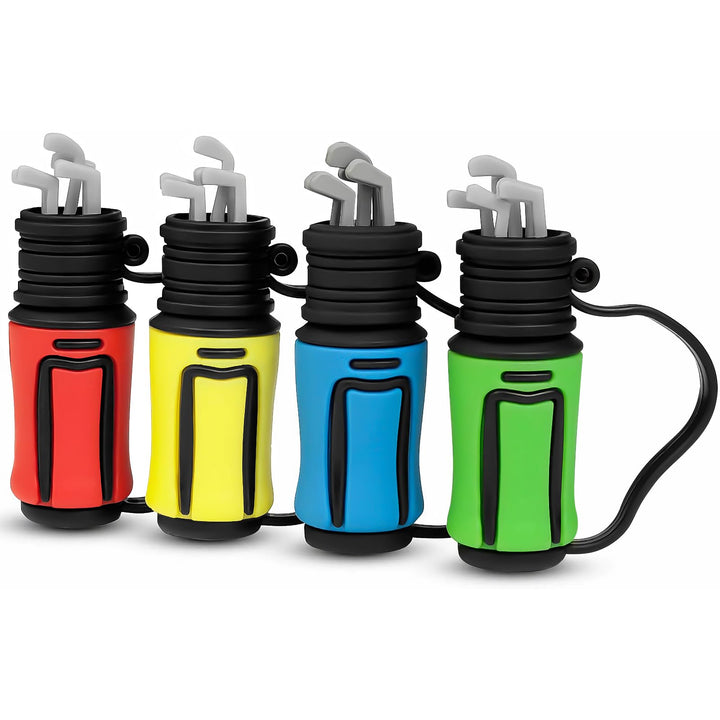 Borlter Clamp 32GB 4 Stück USB-Stick Golfschlägertasche Muster Speicherstick Interessantes USB-Flash
