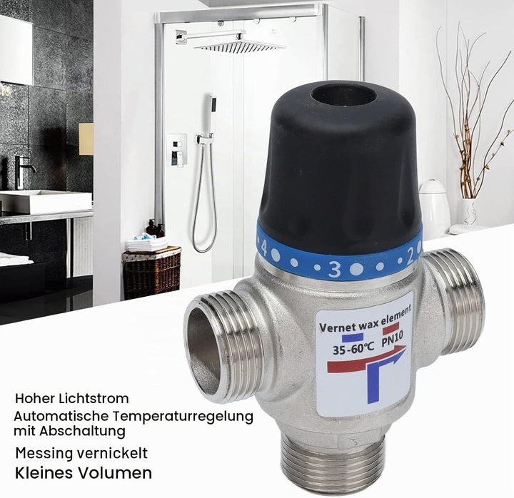 3-Wege-Thermostat-Mischwasserventil, automatisch abgeschnittenes Temperaturregelgerät Grosses Fluss-