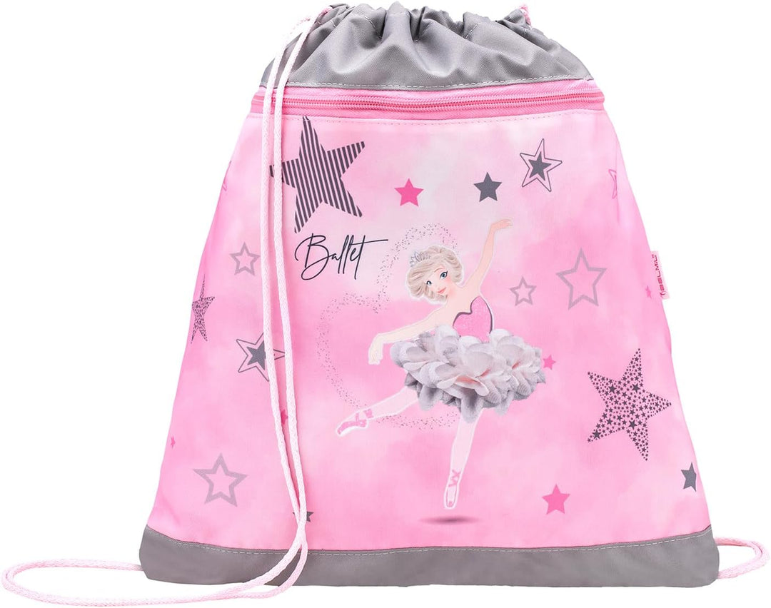 Belmil Schulranzen Set 403-13/AG/S/R 5 - teilig ergonomischer Schulranzen Set mit Regenschutz 1. kla