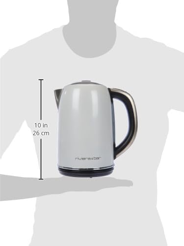 Riviera & Bar Wasserkocher mit variabler Temperatur 1,7 l 2200 W Perlweiss, Perlweiss