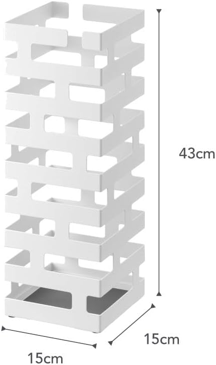 Brick Umbrella Stand Square - white Weiss, Weiss