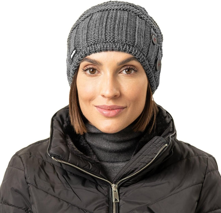 Eisbär Cullen Oversize Beanie Strickmütze Mütze Oversize-Mütze Skimütze Wintermütze Wollmütze Damen/